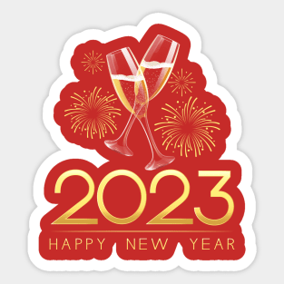 New Years Eve Party Supplies 2023 Happy New Year Family Kids Sticker